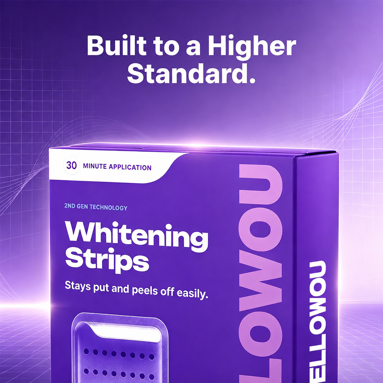 YELLOWOU Purple Teeth Whitening Strips 14 Treatments - Safe for Enamel - Non Sensitive Teeth Whitening - Whitening Without Any Harm - Pack of 28 Strips