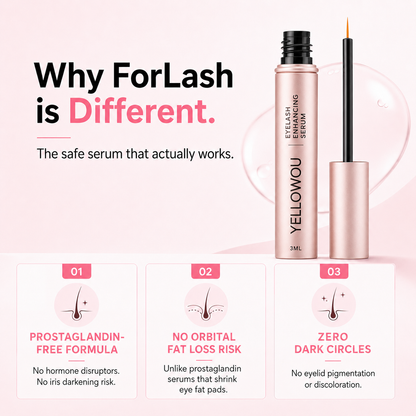 YELLOWOU  Eyelash Enhancing Serum with Powerful Peptides & Plant Botanicals for Thinning Lashes 3ML Makeup Cosmetic